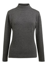 Brook Taverner Golden Turtleneck Jumper | Navy