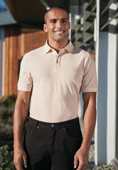 Brook Taverner Hampton Premium Cotton Polo | Sky Marl