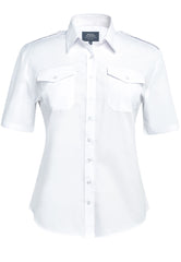 Brook Taverner Hestia Pilot Shirt | Blue