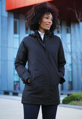 Brook Taverner Hobbs Padded Raincoat | Black