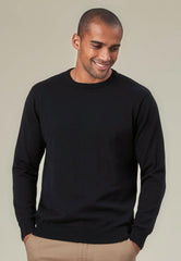 Brook Taverner Jackson Crew Neck Jumper | Charcoal