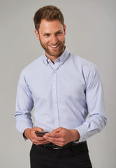 Brook Taverner Lawrence Shirt | Sky Stripe