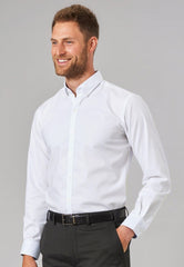 Brook Taverner Lawrence Shirt | Sky Stripe