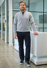 Brook Taverner Leo Classic Fit Chino | Airforce
