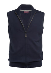 Brook Taverner Lincoln Knitted Zip Gilet | Black
