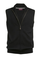 Brook Taverner Lincoln Knitted Zip Gilet | Charcoal