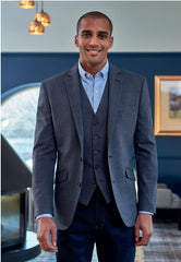 Brook Taverner Lucio Jacket | Navy Check