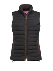 Brook Taverner Madison Premium Quilted Gilet | Black