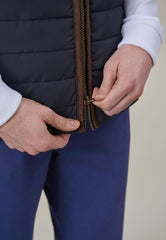 Brook Taverner Madison Premium Quilted Gilet | Black