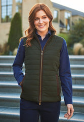 Brook Taverner Madison Premium Quilted Gilet | Olive
