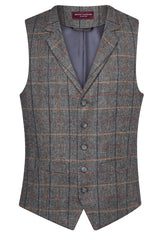 Brook Taverner Memphis Tweed Waistcoat | Charc H/B