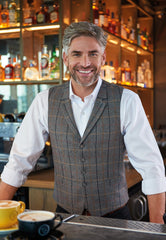Brook Taverner Memphis Tweed Waistcoat | Charc H/B