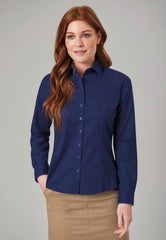 Brook Taverner Mirabel Shirt | Grey Strp.