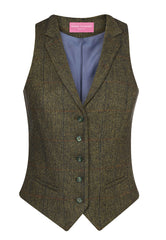 Brook Taverner Nashville Tweed Waistcoat | Charc H/B