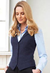 Brook Taverner Nashville Tweed Waistcoat | Green/Blue