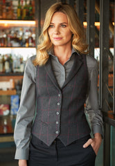 Brook Taverner Nashville Tweed Waistcoat | Navy H/B