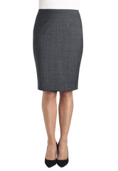 Brook Taverner Numana Skirt | Navy Check