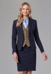 Brook Taverner Olivia Waistcoat | Navy Check