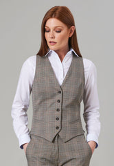 Brook Taverner Olivia Waistcoat | Navy Check