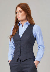 Brook Taverner Olivia Waistcoat | Navy Check