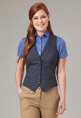 Brook Taverner Olivia Waistcoat | Navy Check