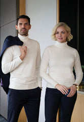 Brook Taverner Athens Rollneck Jumper | Moss