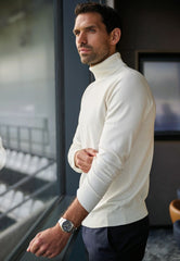 Brook Taverner Oslo Rollneck Jumper | Taupe
