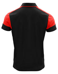 Printer Prime Polo Shirt | Black & Red
