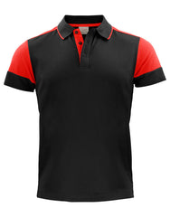 Printer Prime Polo Shirt | Black & Red