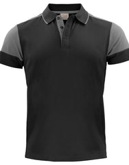 Printer Prime Polo Shirt | Black & Anthracite