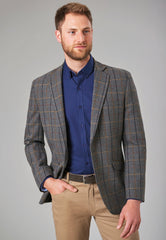 Brook Taverner Quebec Tweed Jacket | Navy H/B