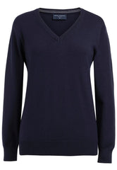 Brook Taverner Riga V-Neck Jumper | Black