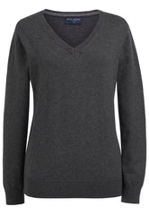 Brook Taverner Riga V-Neck Jumper | Taupe