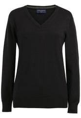 Brook Taverner Riga V-Neck Jumper | Taupe
