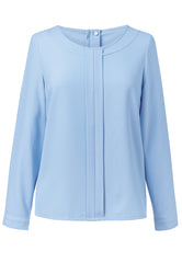 Brook Taverner Roma Blouse | Sky Blue