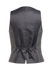 Brook Taverner Greenville Tweed Waistcoat | Grey/Brown