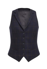 Brook Taverner Greenville Tweed Waistcoat | Grey/Brown