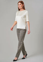 Brook Taverner Stella Trouser | Grey Check