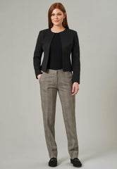 Brook Taverner Stella Trouser | Navy Check