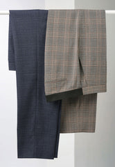 Brook Taverner Stella Trouser | Navy Check