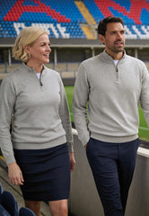 Brook Taverner Taylor 1/4 Zip Jumper | Charcoal