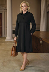 Brook Taverner Virgo Shirt Dress | Navy